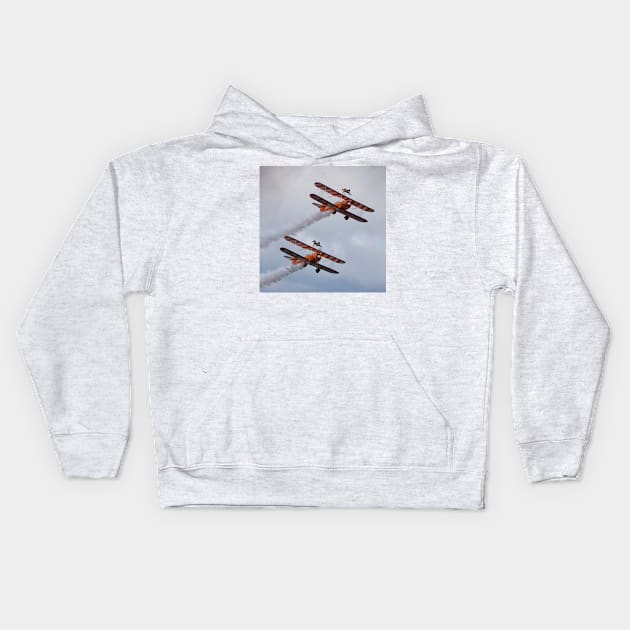 Breitling Wing Walkers Kids Hoodie by StephenJSmith